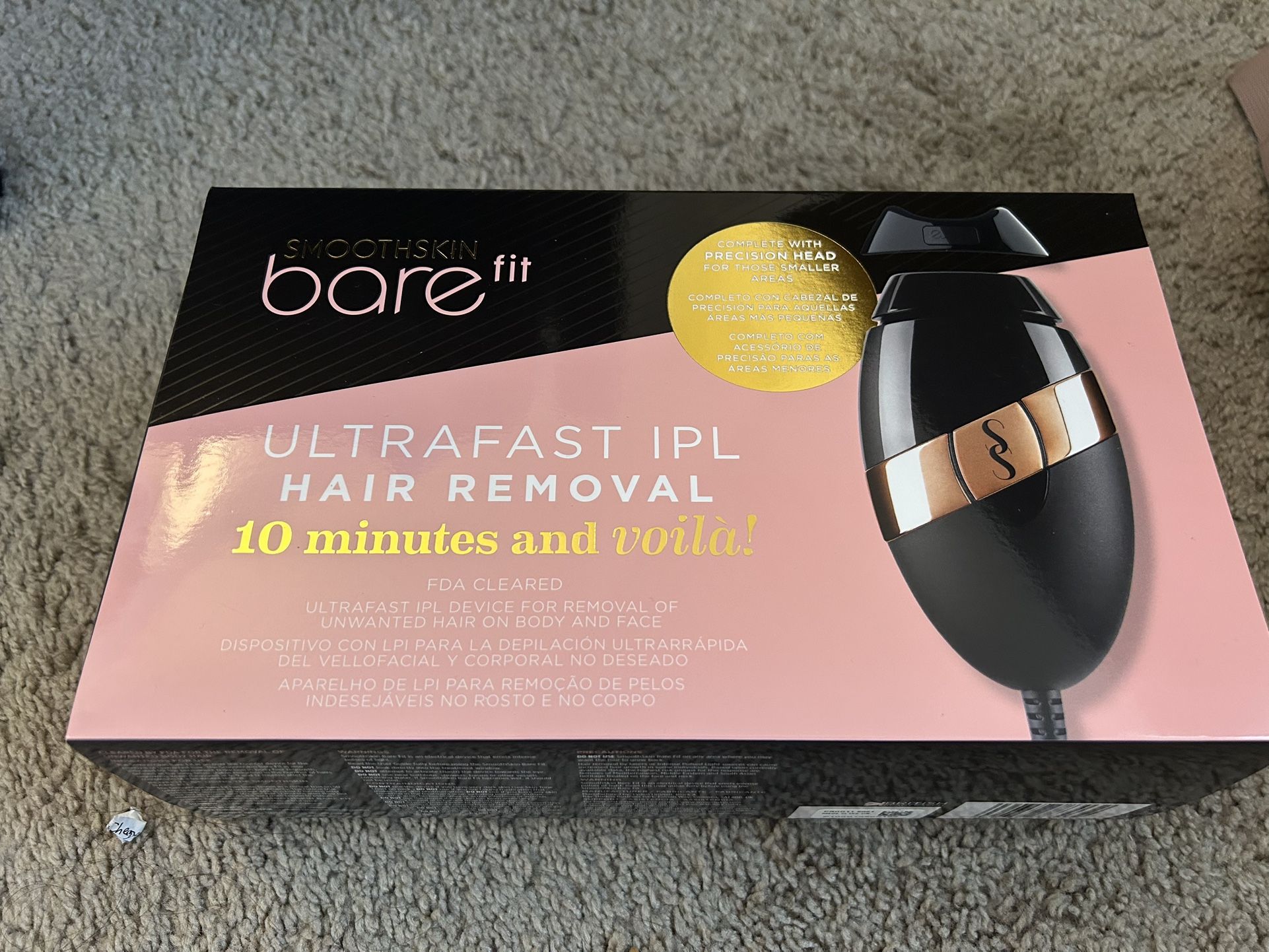 SmoothSkin Bare Fit IPL Long Lasting Body and Facial Hair Removal