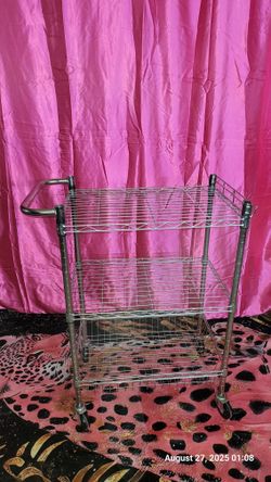 Metal Cart On Wheels 30$