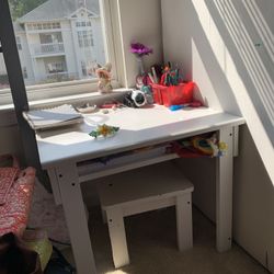 Small table with a stool