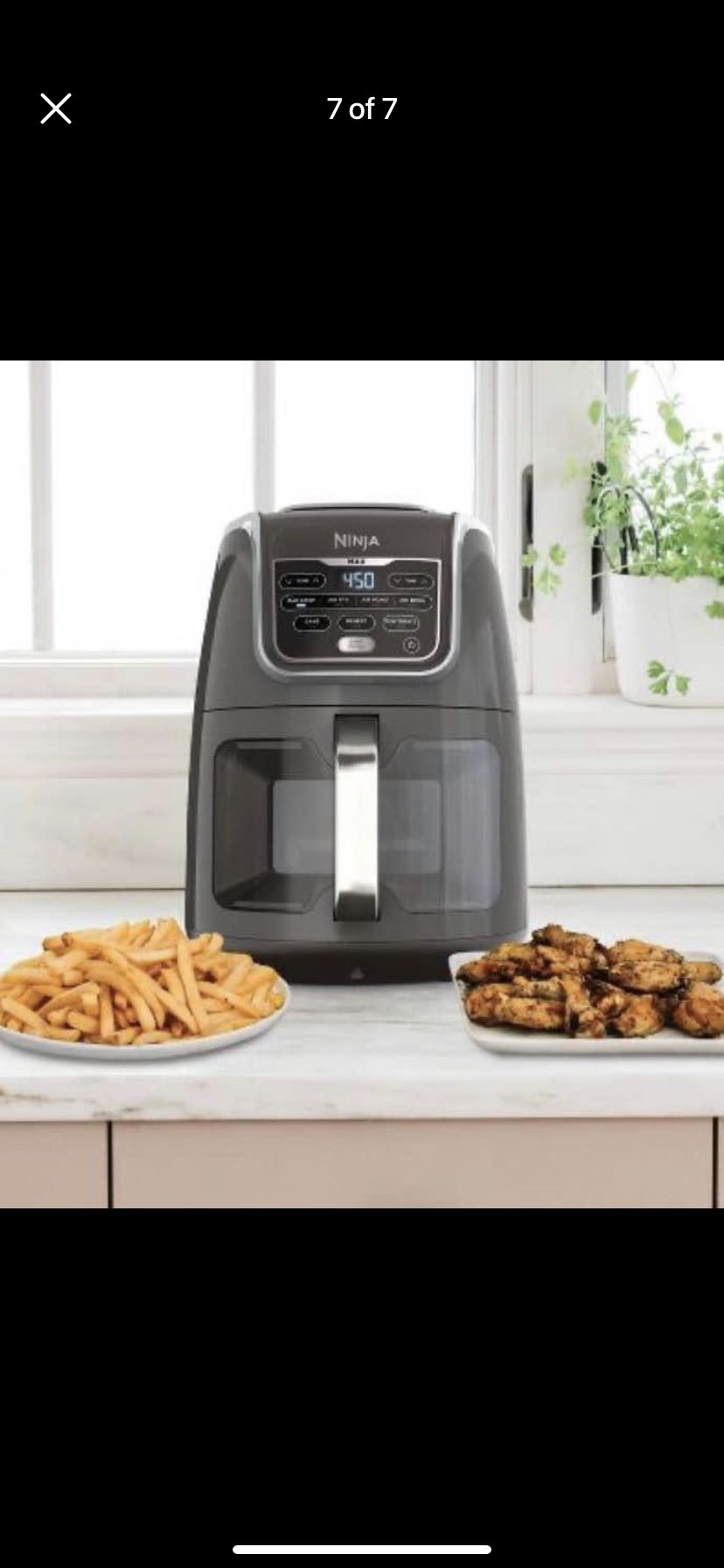 $85, Ninja 5.5qt EzView 7 Function Air Fryer Max XL - AF171