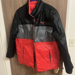 Puma reversible puffer jacket, size M