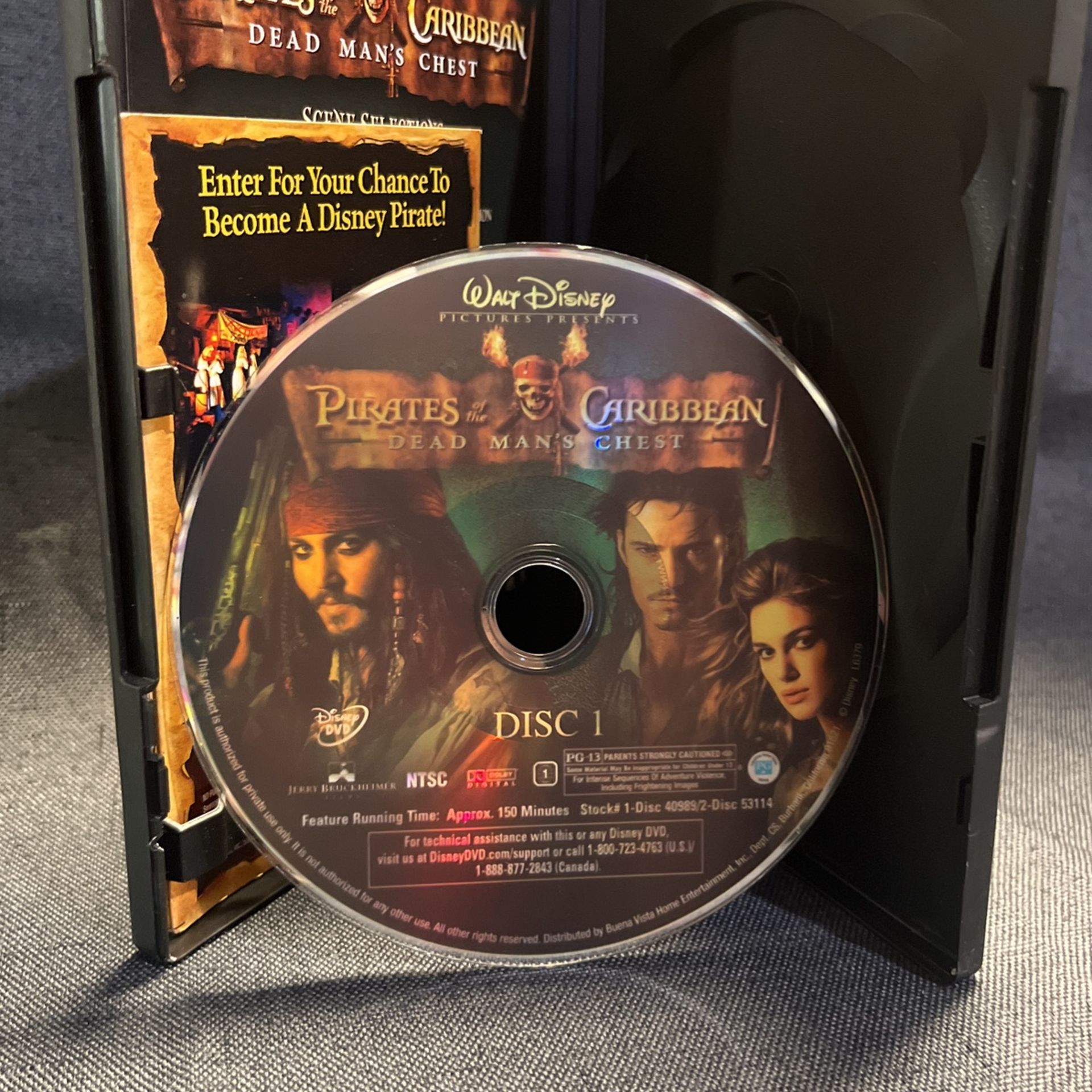 Pirates Of The Caribbean Dead Man’s Chest DVD