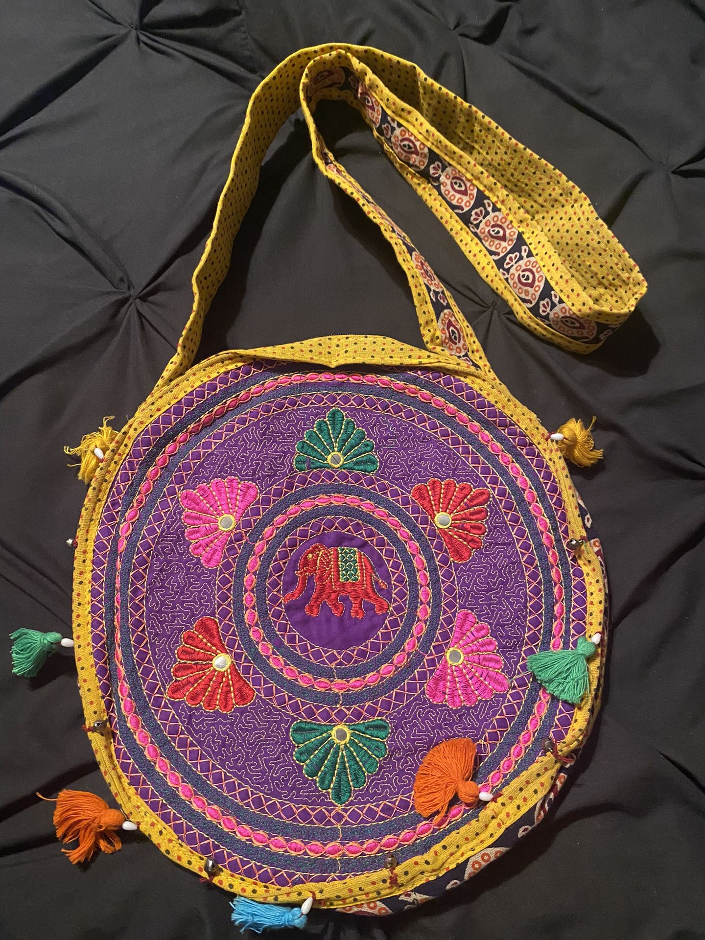 Beautiful Unique Crossbody Decorative Fabric Bag