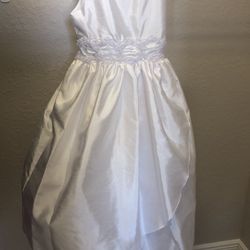 New Juniors/girls Sz12 Fancy Dressy White Dress
