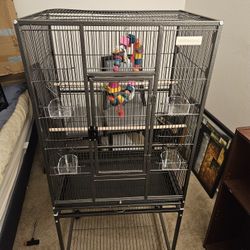 Large Bird Cage On Wheels