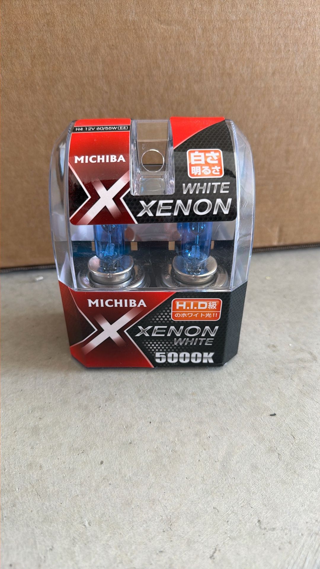 H4 Xenon Ultimate Headlight Globe Bulb 12V 55W PX22D 5000K Michiba x2pc