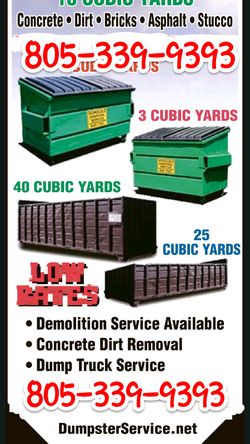 Trash bin 805*339**9393**container dumpster roloff roll off bin bins