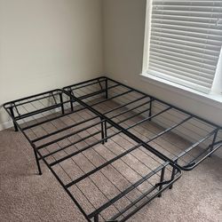 Queen metal bed frame & Serta Mattress