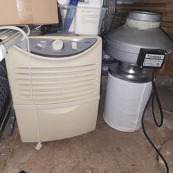 Vortex Duct Fan Filter Dehumidifier