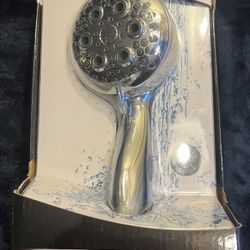 Delta 5-Spray Wall Mount Handheld Shower Head 