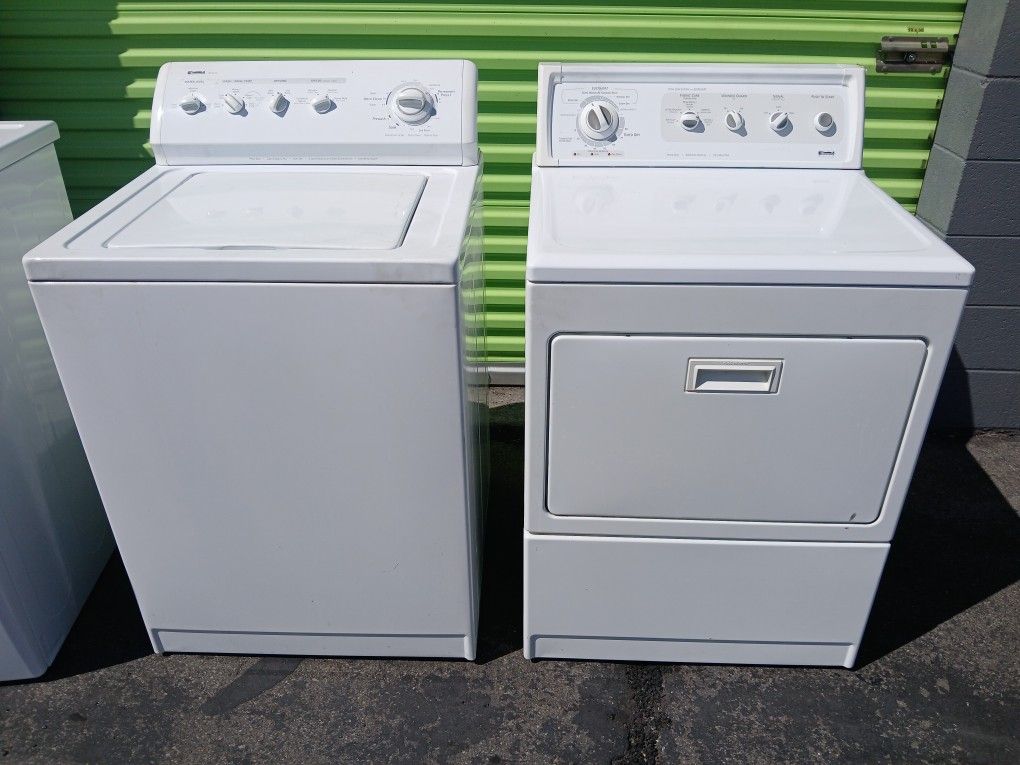 KENMORE TRADITIONAL HEAVY DUTY TOP LOAD WASHER AND GAS DRYER