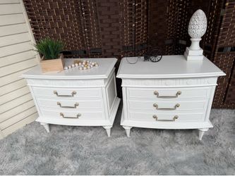 Nightstand set refinished $95 Check out my posts; I have more.