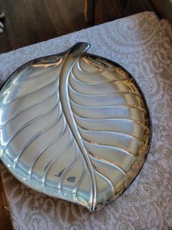 Vintage leaf tray platter