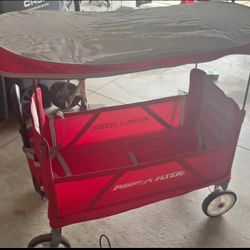 Radio Flyer Convertible Kid & Cargo Stroller Wagon with Canopy