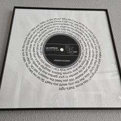 Led Zepplin record album made up of lyrics