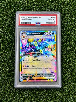 Pokémon Umbreon ex #060 PSA 10 GEM MINT – Prismatic Evolutions