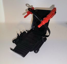 Vintage 80s Kenner The Real Ghostbusters Ecto-1 Ghost chair with both guns and seat belt