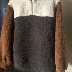 Women's Sherpa Fleece Jacket Coat Casual Fuzzy Teddy Jacket