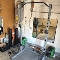 Squat Rack And Weights 