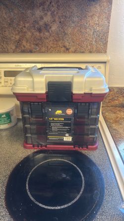 Fishing box with stuff in it