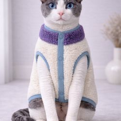 🐶 Cozy Sherpa Fleece Pet Vest | Small Dog 5–8 lbs Warm Jacket