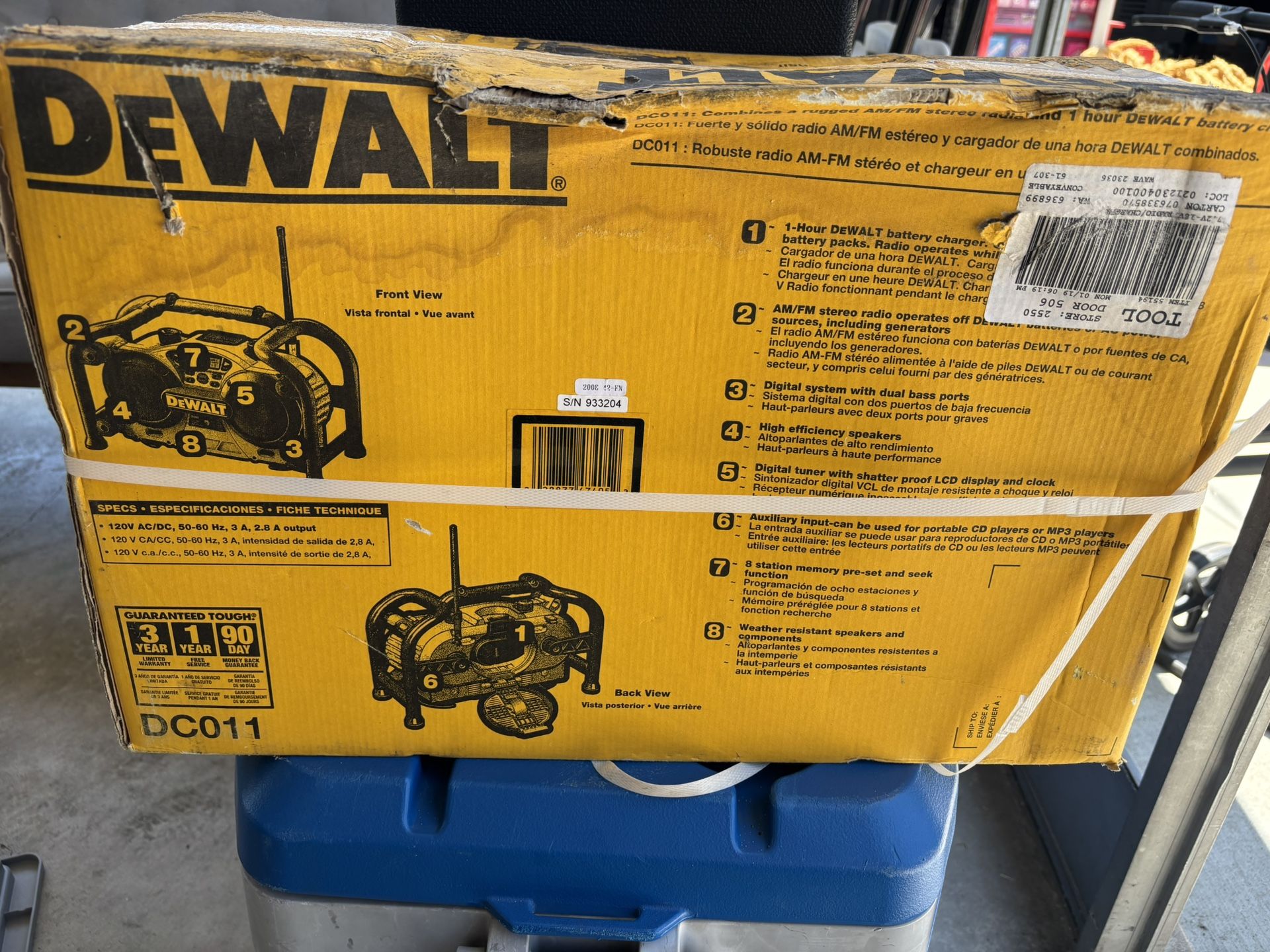 dewalt worksite radio