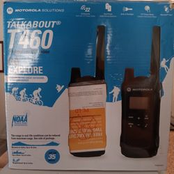 Brand New, Motorola, Talkabout, T460, FRS/GMRS Two-way Radios, 22 Channels. 35 Mile Range.