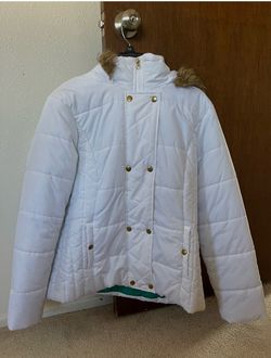 White puffer jacket XL adult
