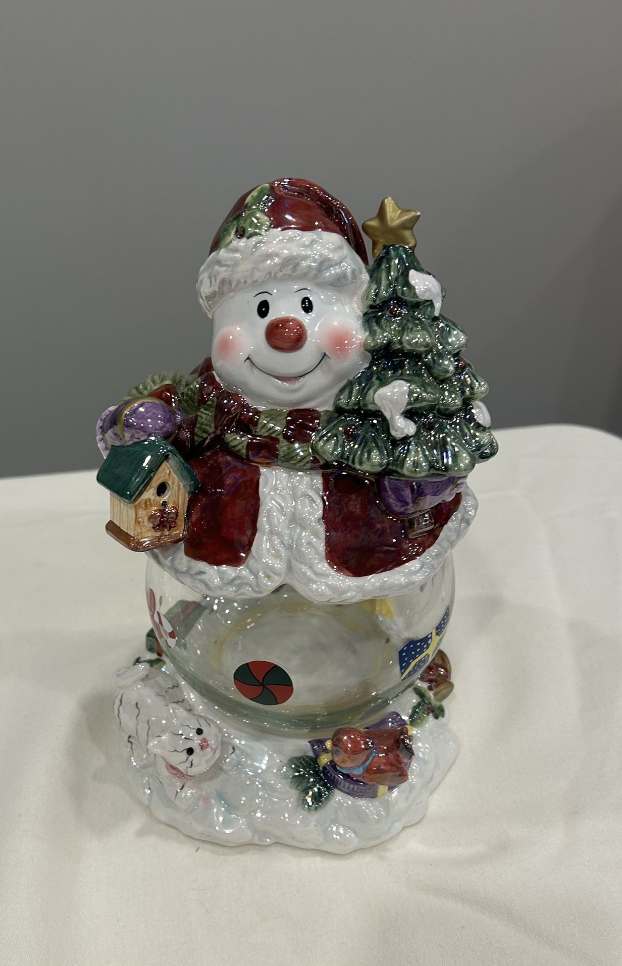 Mr Jolly Snowman Candy Dish