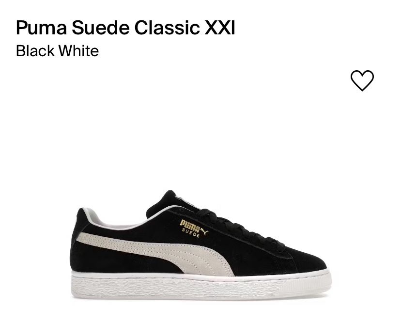 Puma Suede Classic XXI Black White