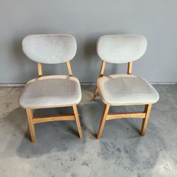 Mid-Century Modern Dining Chairs (Set of 2) – new  Condition