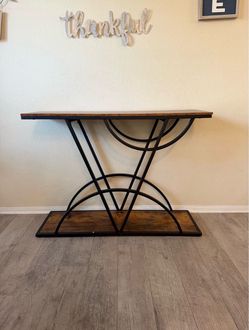 Modern Industrial Entryway Console Table
