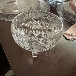 Brand new 6” princess House Crystal cut glass display bowl