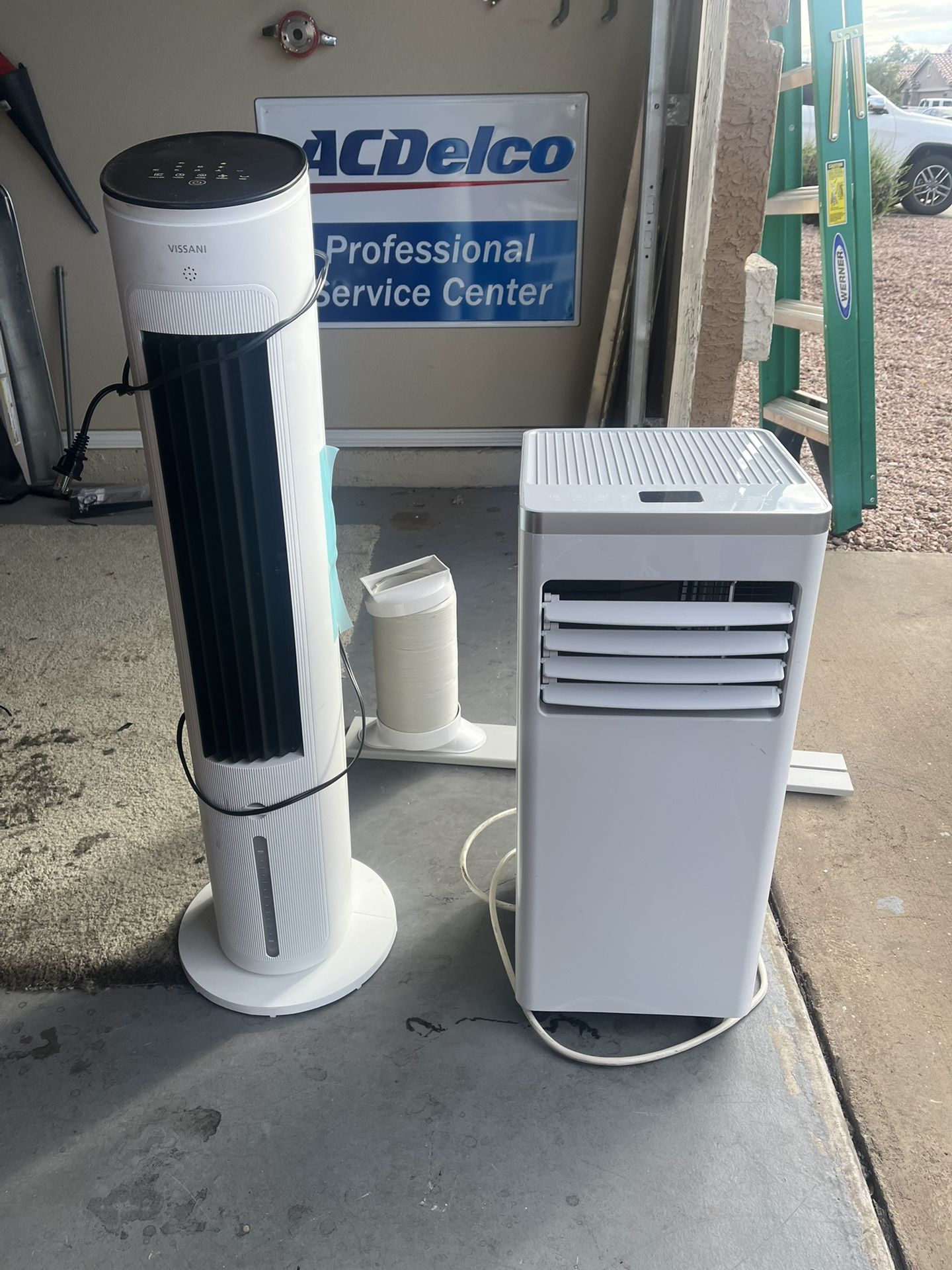 Portable A/C Unit And Tower Fan Combo