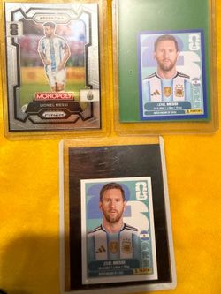 World Cup 2026 panini sticker lot Lionel Messi blue border parallel card