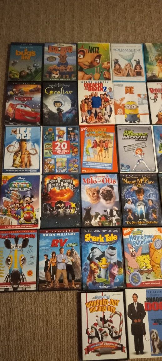 CHILDREN'S/ FAMILY FRIENDLY DVD'S 1 FOR $2/ 2 FOR $3- IT'S AVAILABLE.