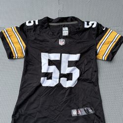 Classic Pittsburgh Steelers football jersey featuring #55 – Jack Lambert, one of the team’s all-time greats. Size M (Medium). Perfect for fans, collec