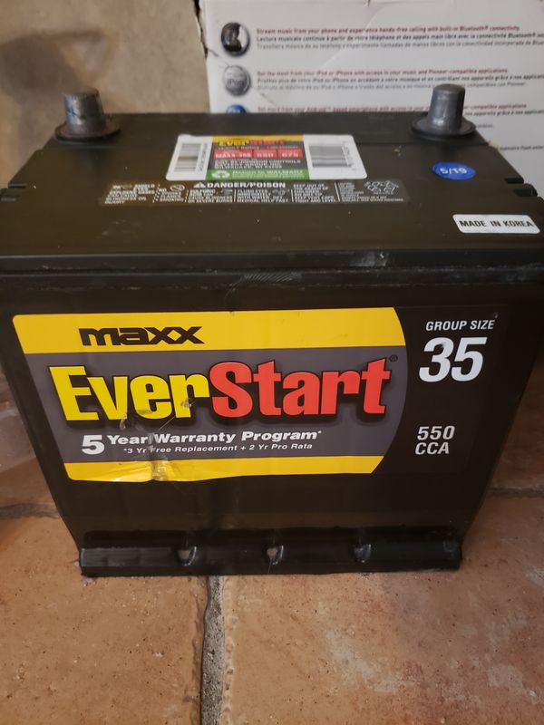 New battery for car group size 35 everstart maxx for Sale New battery for car group size 35 everstart maxx for Sale