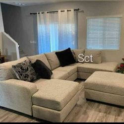 Brand New New Ashley Couch / Megginson Storm Sectional 