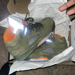 Jordan olive green 5’s