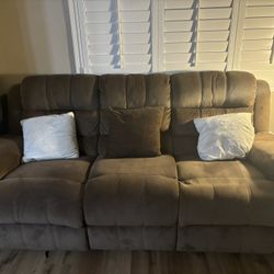 Reclining Sofa and Loveseat 