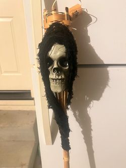 Halloween Skull Skeleton Tiki Torch Decoration