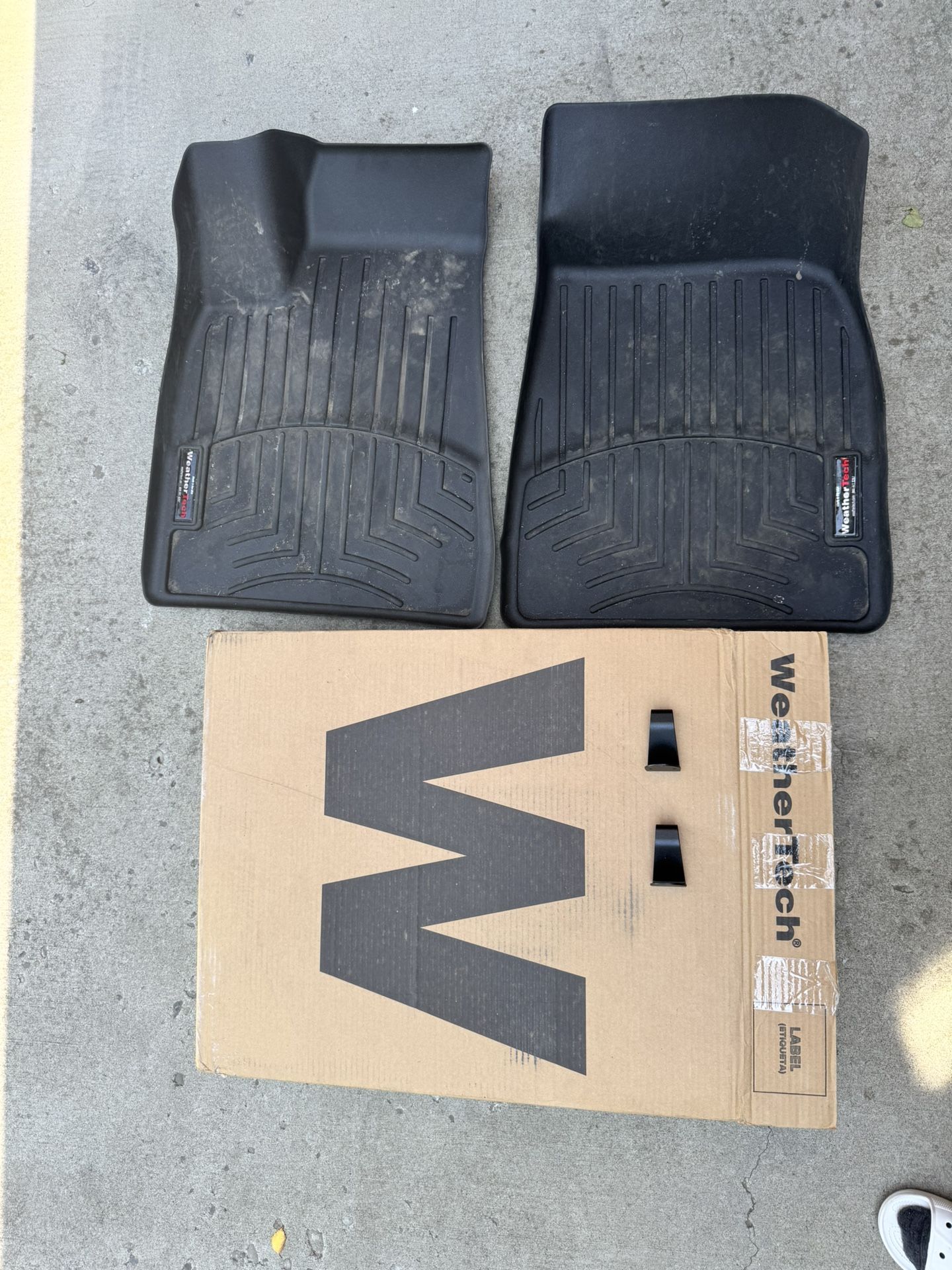 Tesla model X Weather tech Front Mats (2015-2021/22 Gen) Backseat Hooks.
