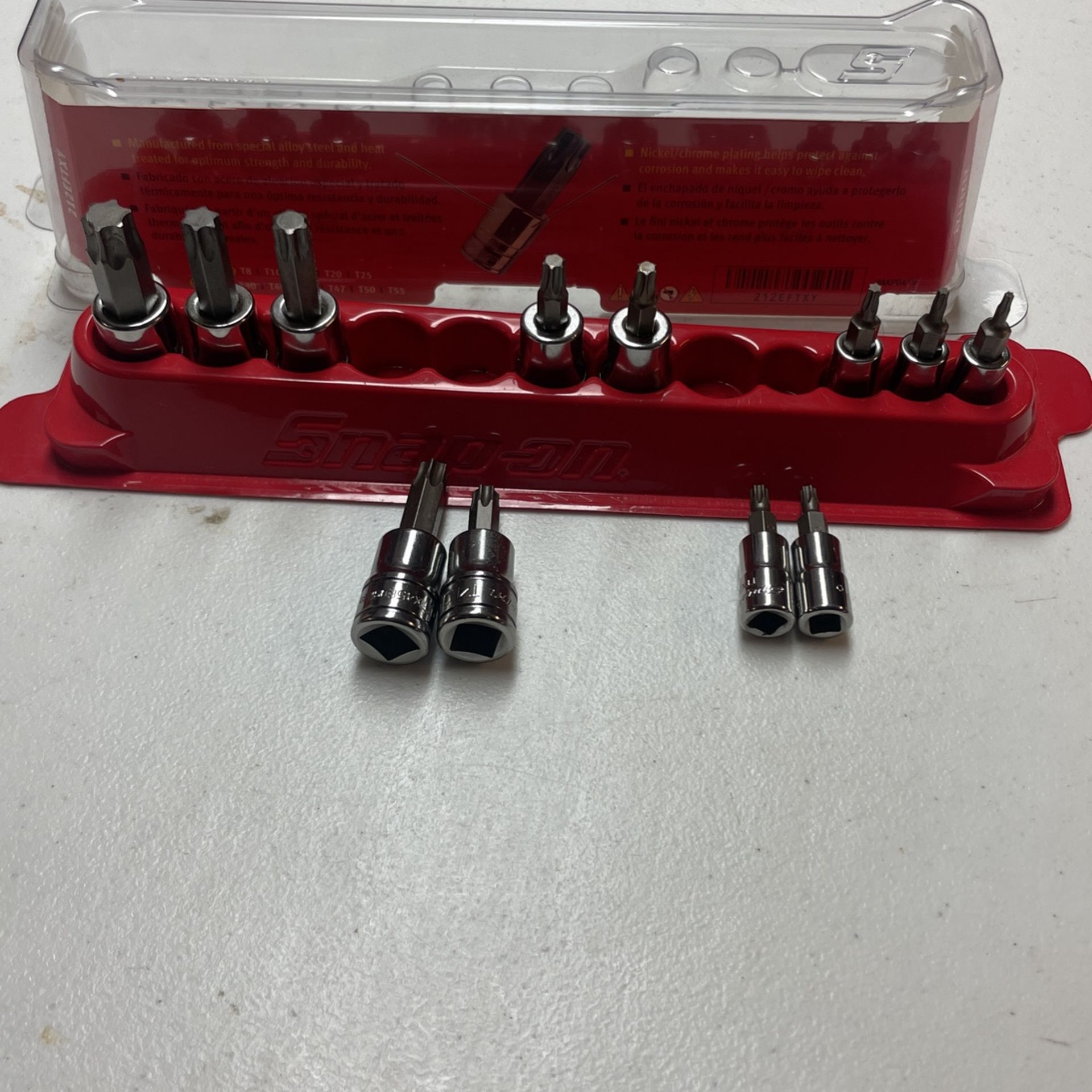 Snap on 12 pc Combination Drive TORX® Bit Standard Socket Set