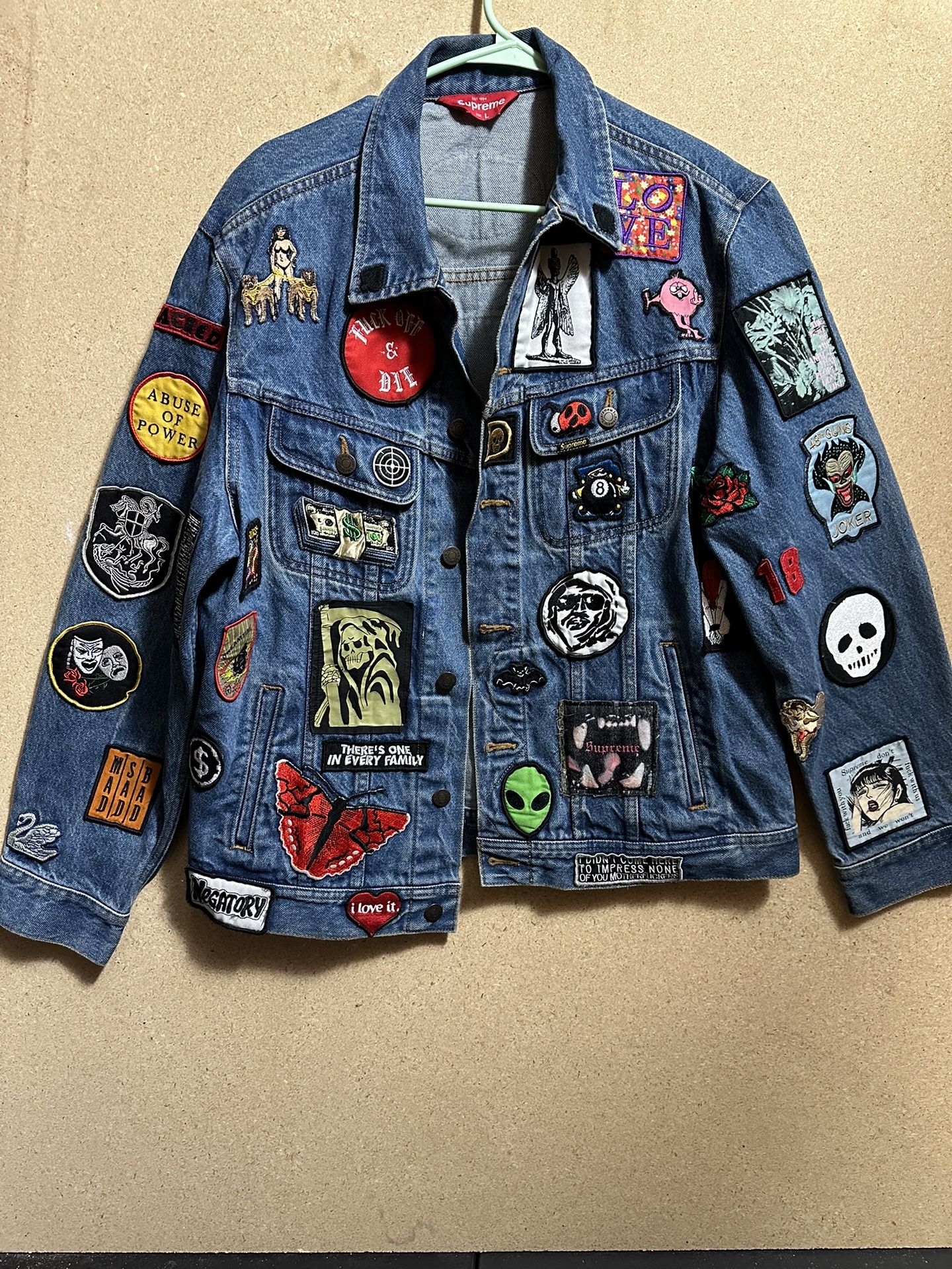 Supreme Denim Patches Trucker Jacket