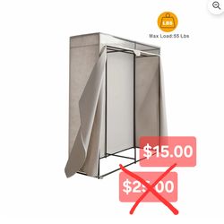 Zippered Enclosed Extra Wide Closet