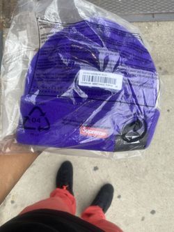 Purple supreme shop beanie