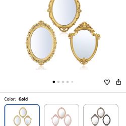 Bridgerton inspired 2 piece mirror set with tray