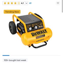 DEWALT Air Compressor, 225-PSI Max, Hand Carry with Wheels, 4-1/2 Gallon (D55146)