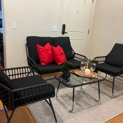 new beautiful patio furniture set